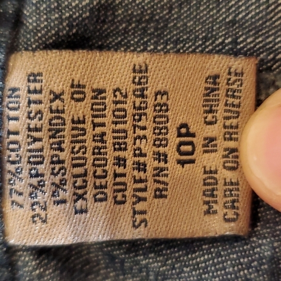 Beau denim embroidered Jeans size 10p - Picture 8 of 8